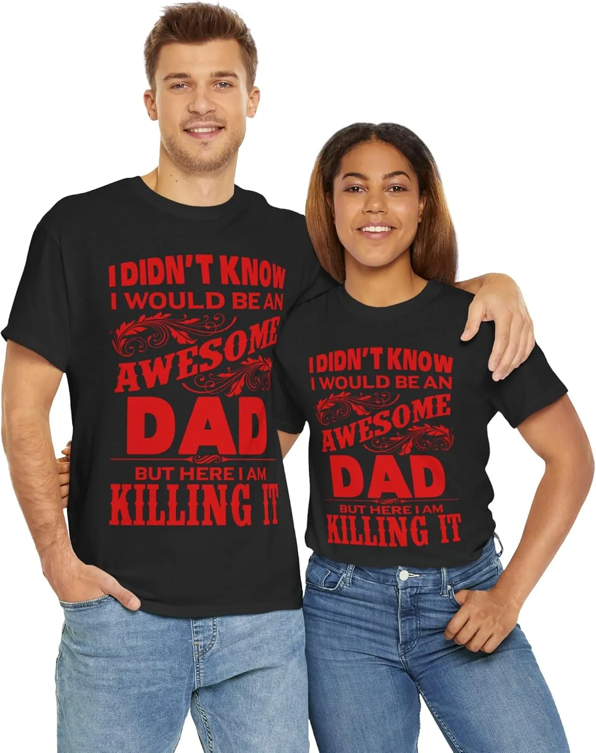 Awesome dad pops Statement Killing it Funny Father's Day Unisex Tee, Dad Shirt, Gift for Him, Best Dad Ever, Daddy T-Shirt