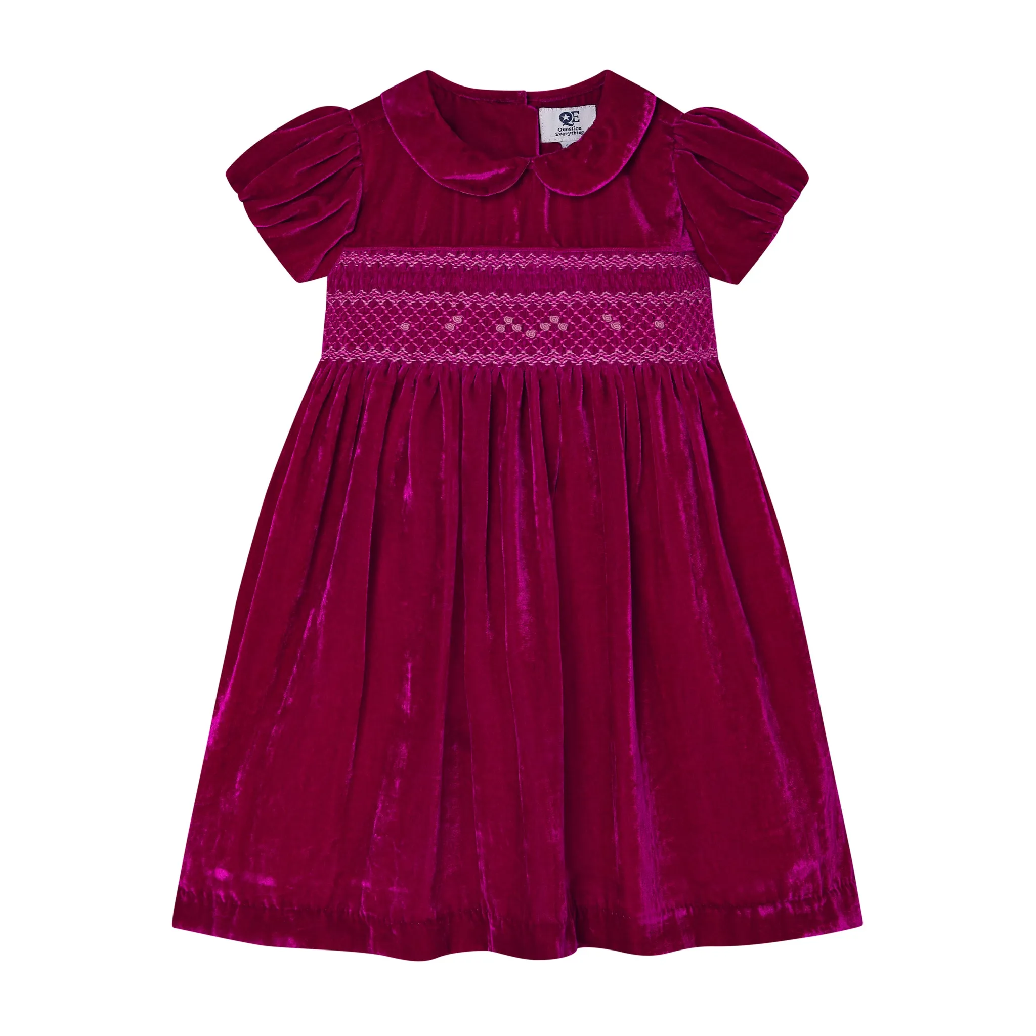 Bellatrix Pink Velvet Dress - Question Everything FW24