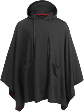 COOFANDY Unisex Casual Hooded Poncho Cape Cloak Fashion Coat Hoodie Pullover with Pocket