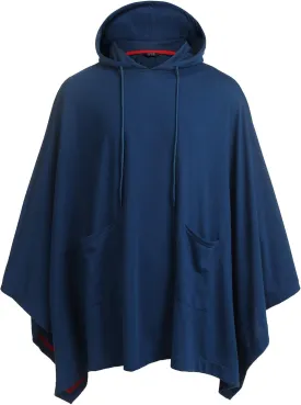 COOFANDY Unisex Casual Hooded Poncho Cape Cloak Fashion Coat Hoodie Pullover with Pocket