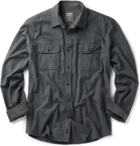 CQR Men's All Cotton Flannel Shirt, Long Sleeve Casual Button Down Plaid Shirt, Brushed Soft Outdoor Tactical Work Shirts