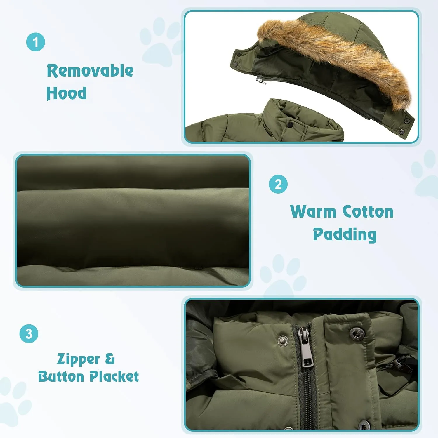 FARVALUE Boy Winter Coat Warm Quilted Puffer Water Resistant Parka Jacket with Detachable Fur Hood for Big Boys
