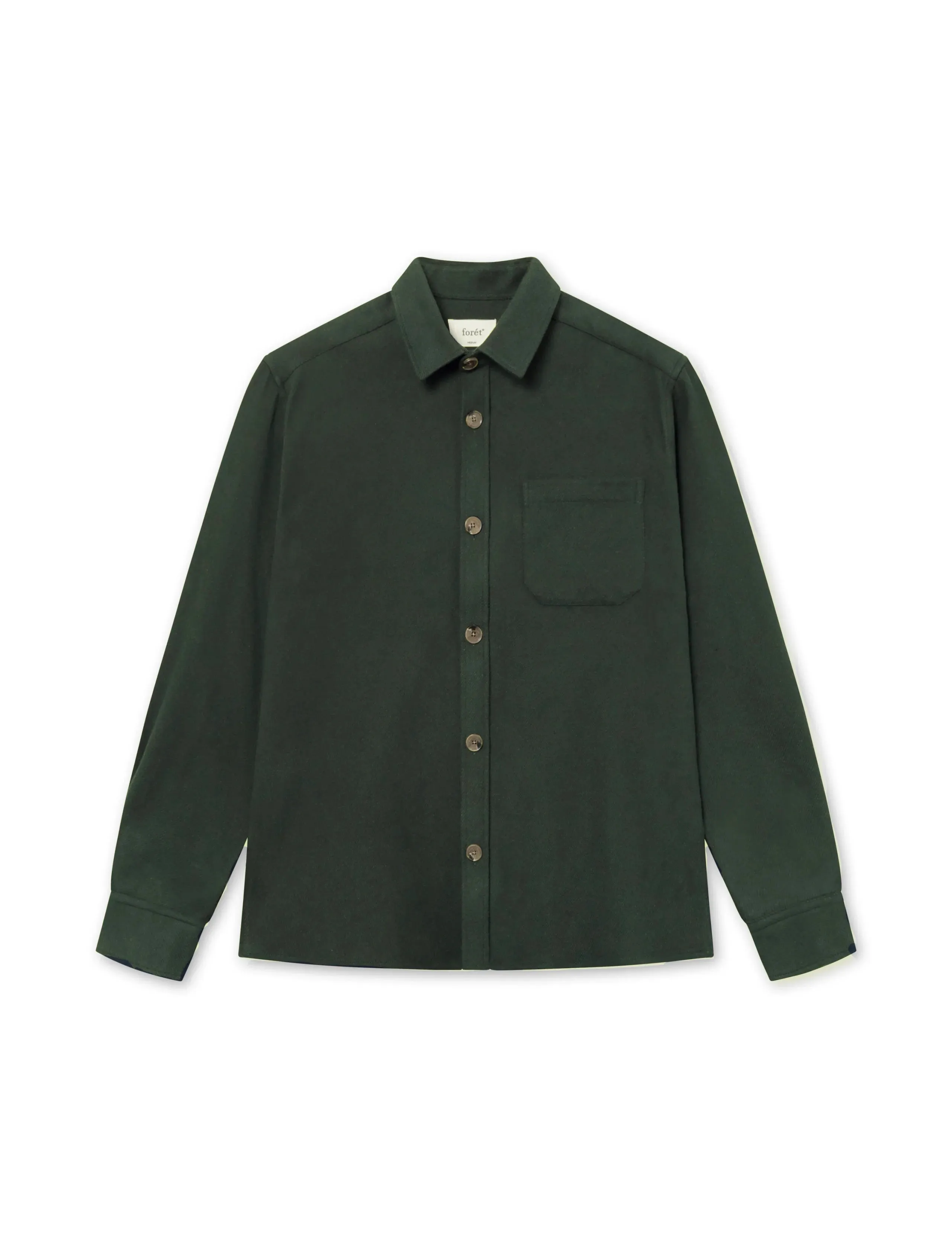 Map Flannel Shirt | Dark Moss