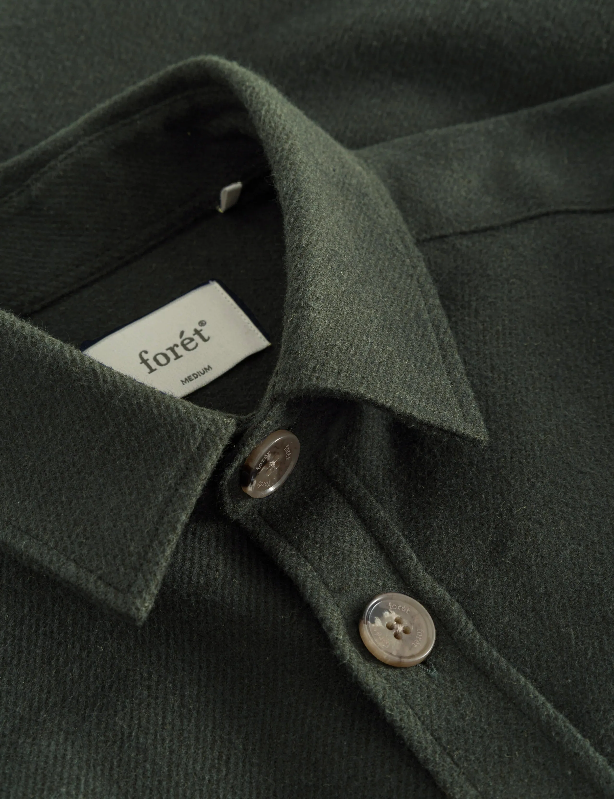 Map Flannel Shirt | Dark Moss