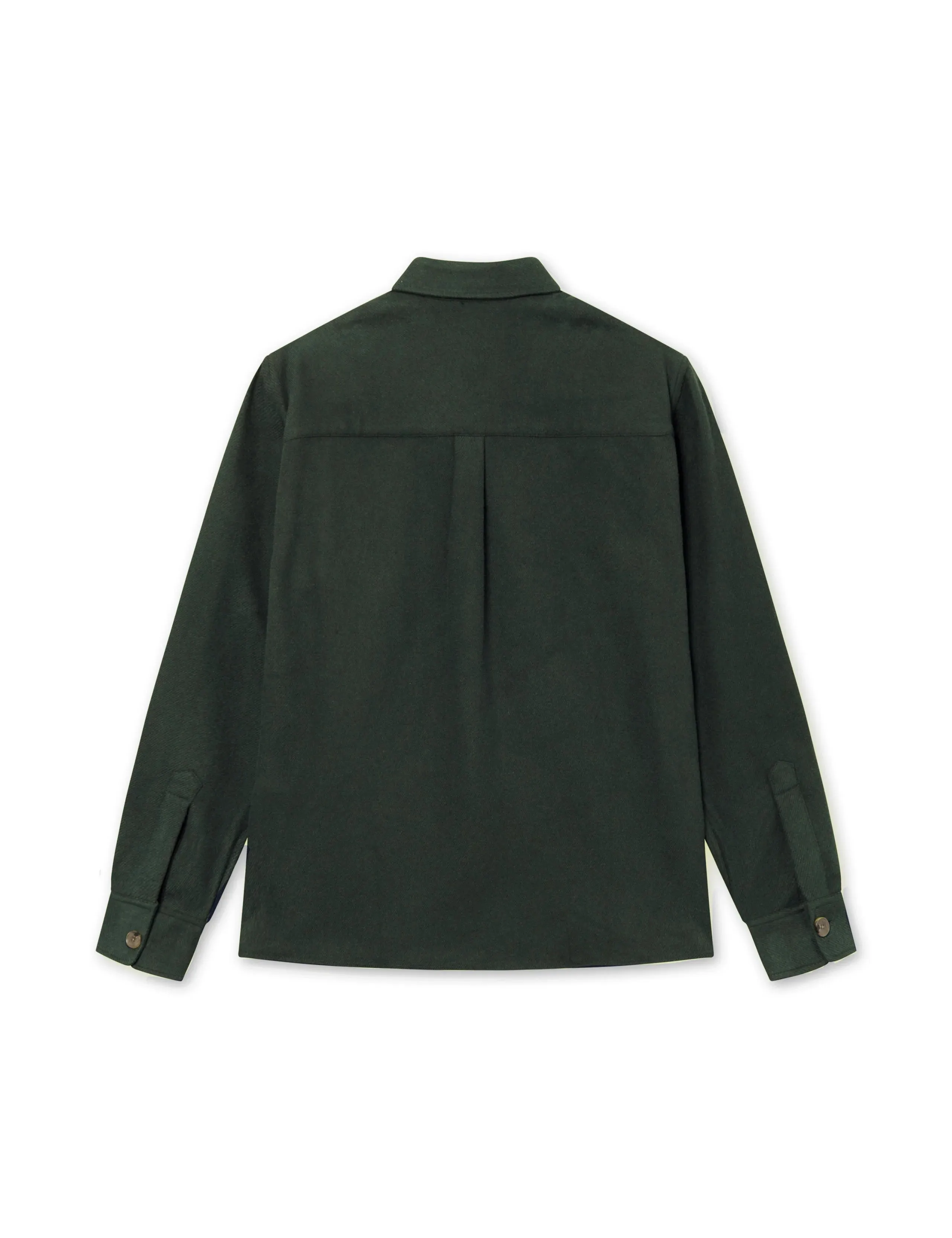 Map Flannel Shirt | Dark Moss