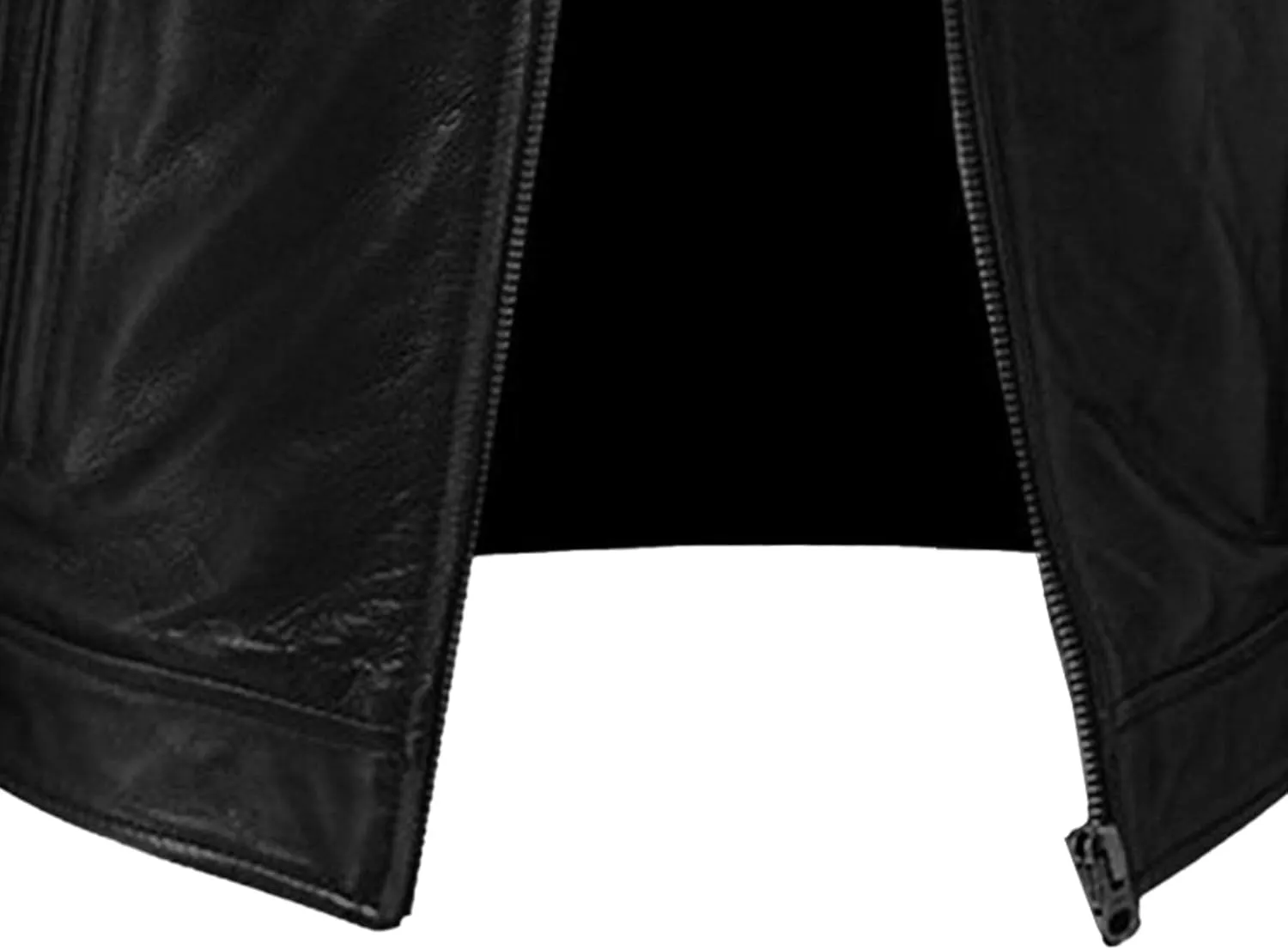 Men's Casual Leather Jacket Motorcycle Lightweight PU Outwear Stand Collar Bomber Leather Jacket