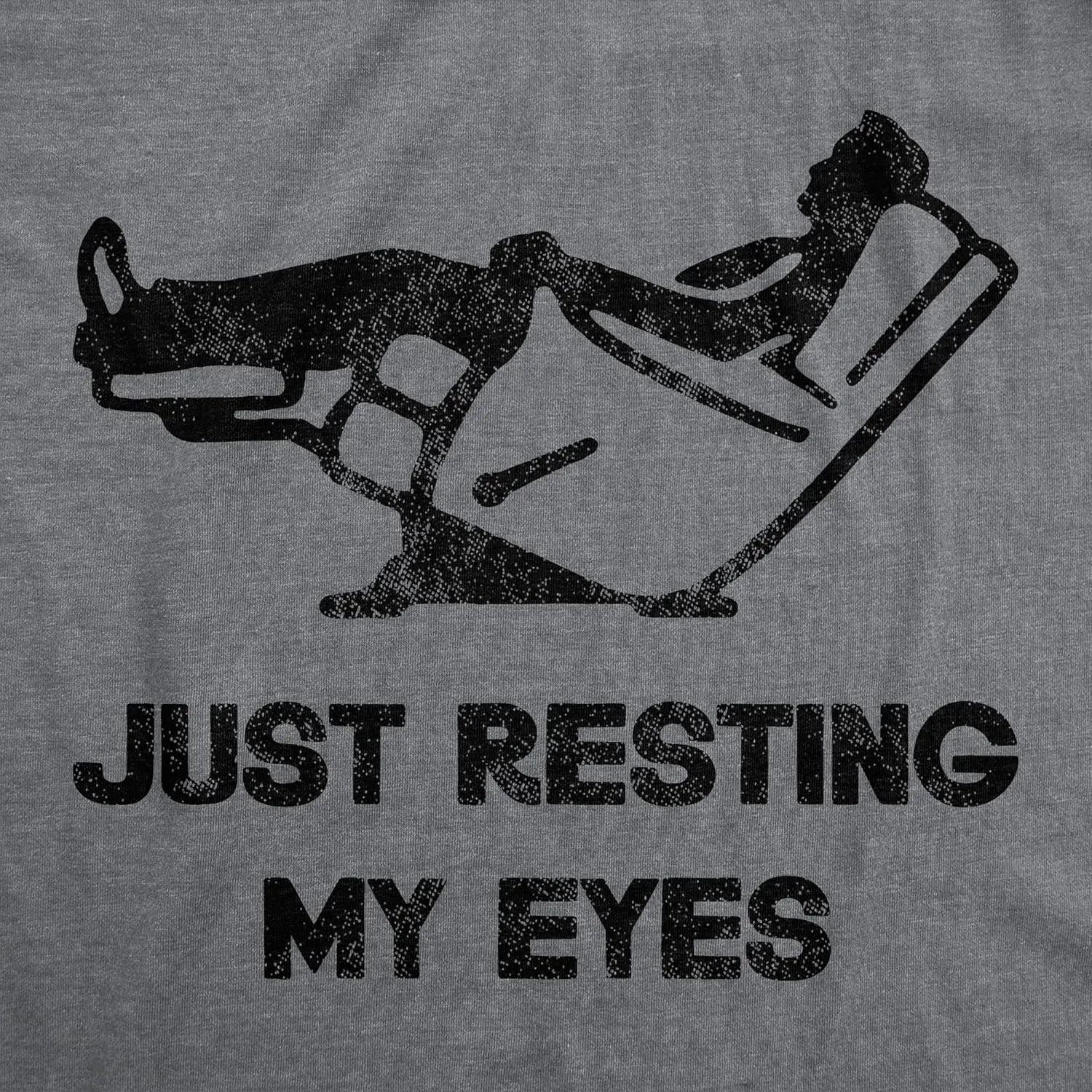 Mens Just Resting My Eyes T Shirt Funny Sarcastic Top for Dad Joke