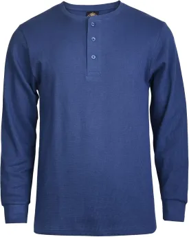 Men's Waffle Jersey Henley Shirts - Casual Top Tee T-Shirts Long Sleeve