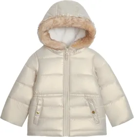 OSHKOSH B'GOSH Baby Girls' Warm Winter Parka Coat with Faux Fur Sherpa-Lined Hood