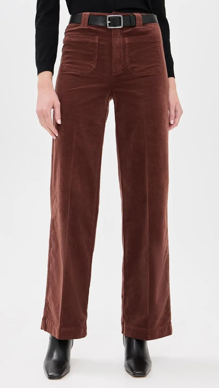 PAIGE Women's Corduroy Sasha 32" Pants with Patch Pocket