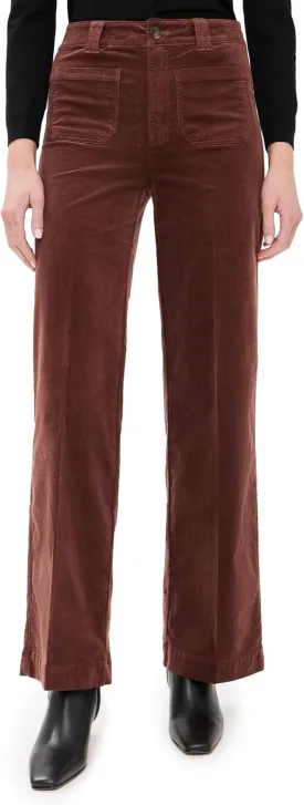 PAIGE Women's Corduroy Sasha 32" Pants with Patch Pocket