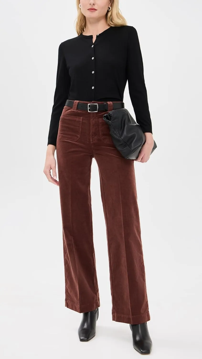 PAIGE Women's Corduroy Sasha 32" Pants with Patch Pocket