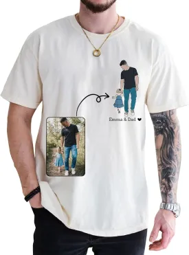 Personalized Fathers Day Shirts for Dad, Grandpa Shirt with Grandkids Names, Gifts for Dad Hunting Fishing