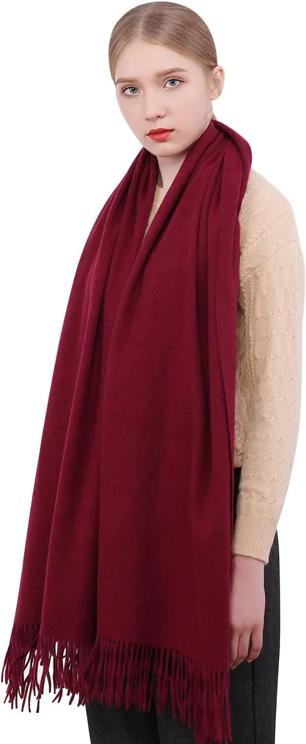 RIIQIICHY Winter Scarfs for Women Pashmina Shawls Wraps for Evening Dresses Large Warm Soft Scarves