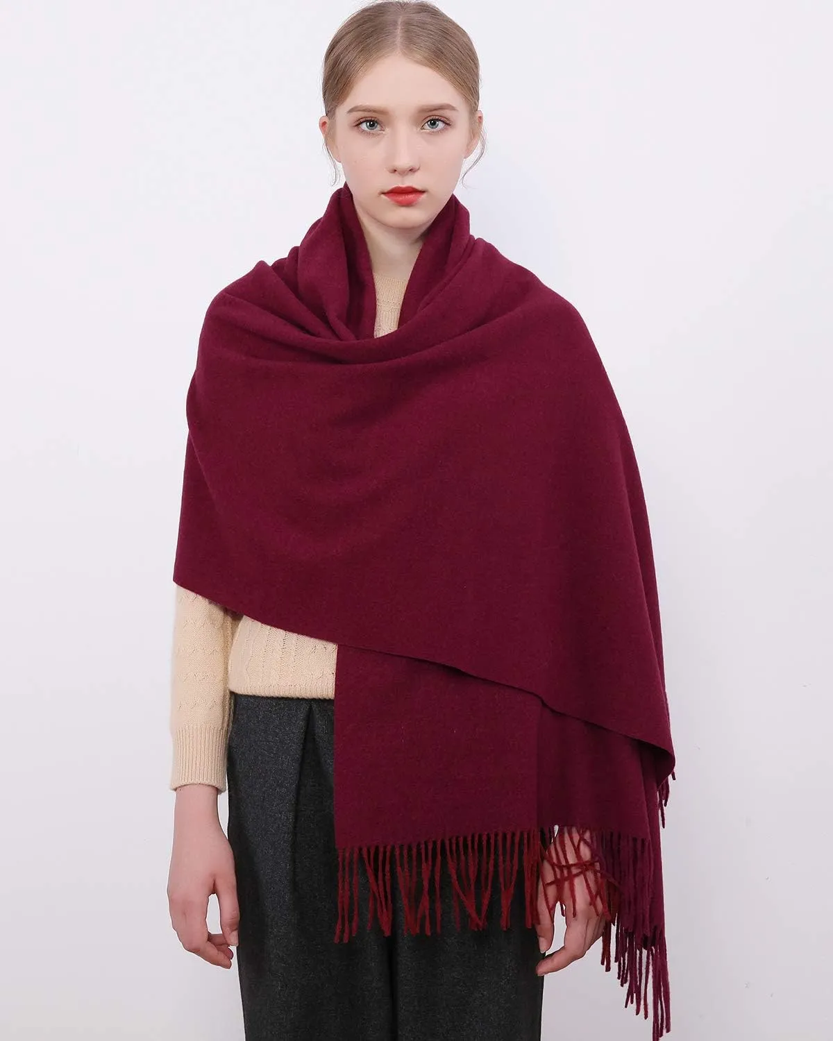 RIIQIICHY Winter Scarfs for Women Pashmina Shawls Wraps for Evening Dresses Large Warm Soft Scarves