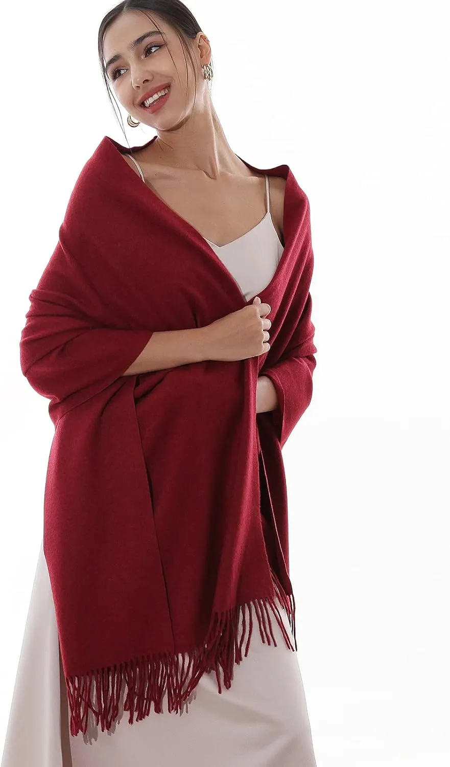 RIIQIICHY Winter Scarfs for Women Pashmina Shawls Wraps for Evening Dresses Large Warm Soft Scarves