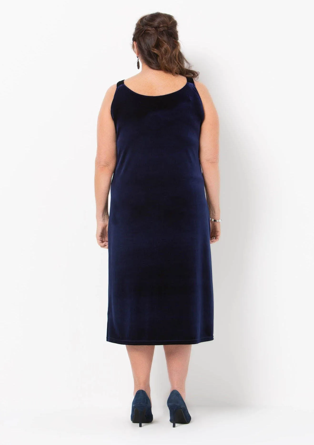 Stretch Velvet Evening Dress