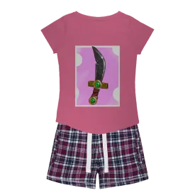 Sword Women's Sleepy Tee and Flannel Short