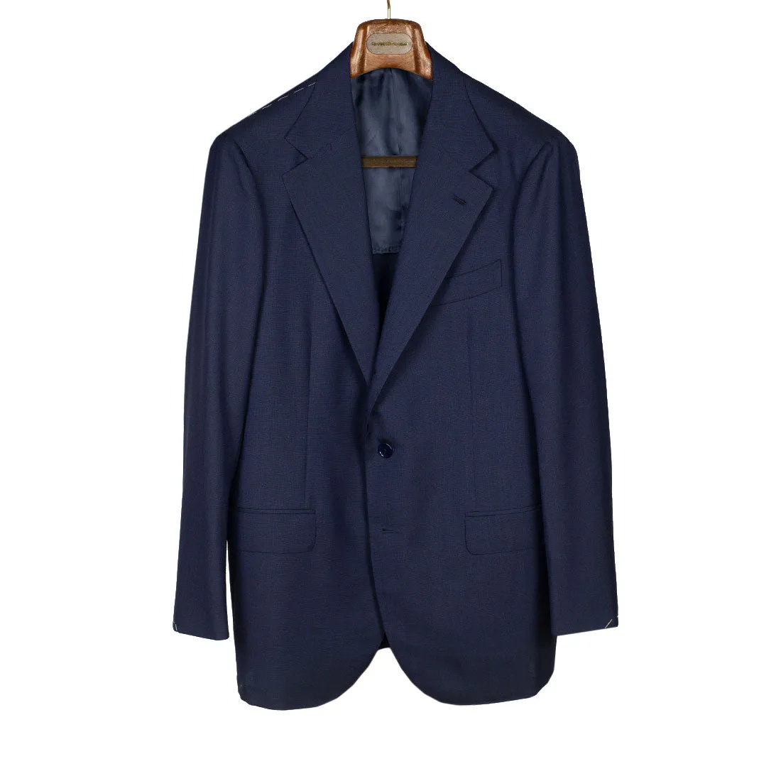 x Sartoria Carrara: Navy lightweight suit in Drapers "Ascot" 2-ply wool 8/9oz