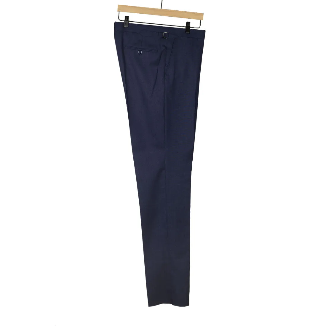 x Sartoria Carrara: Navy lightweight suit in Drapers "Ascot" 2-ply wool 8/9oz