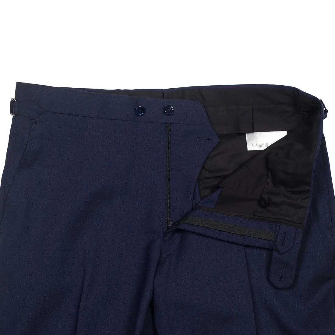 x Sartoria Carrara: Navy lightweight suit in Drapers "Ascot" 2-ply wool 8/9oz